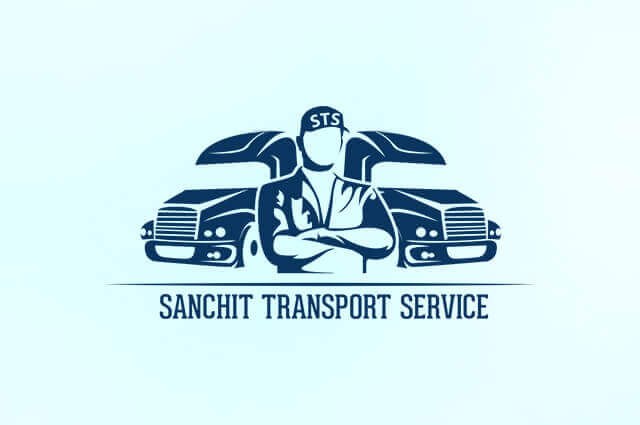 Sanchit Transport Service Logo Design
